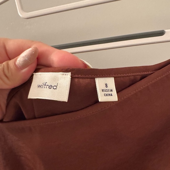 Elegant Brown Wrap Skirt - Picture 2 of 2